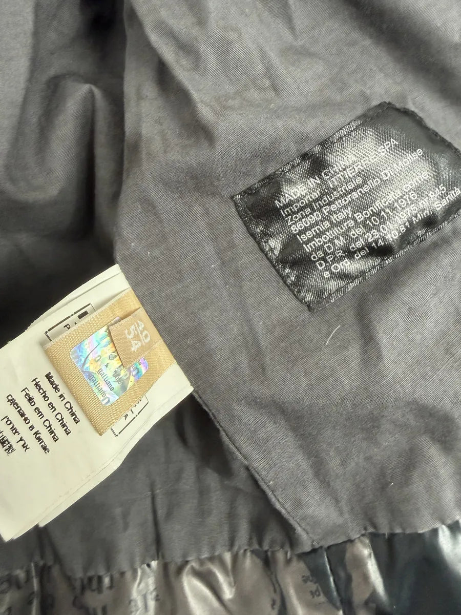 AW2010 John Galliano Magazine Newspapers Black & Brown Hooded Puffer Jacket nTeyQXh 9