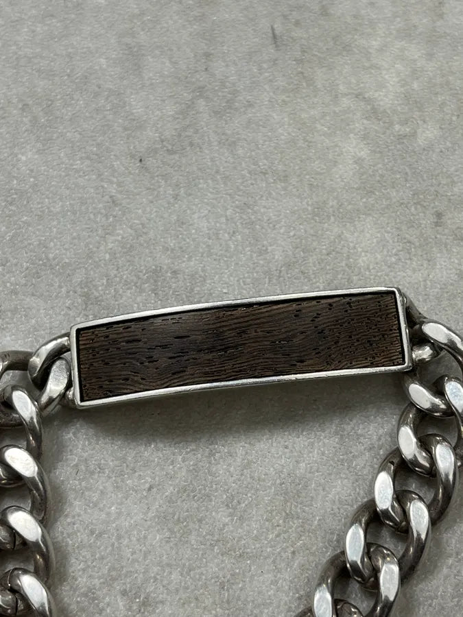 AW2010 Maison Margiela Grey Cuban Link Armband Bracelet JXVpcTM 4