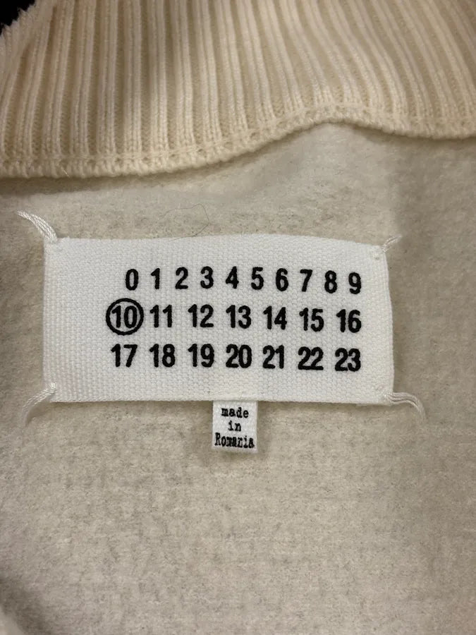 AW2010 Maison Margiela White Flower Zip-up Sweater CJfwhdM 7