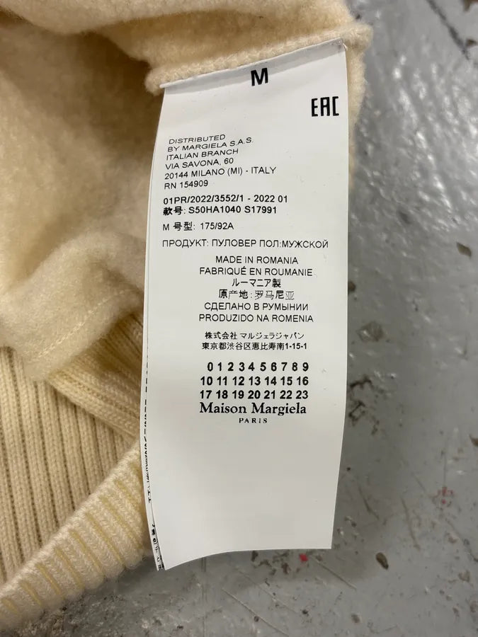 AW2010 Maison Margiela White Flower Zip-up Sweater CJfwhdM 9