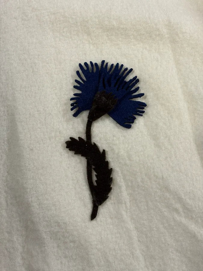 AW2010 Maison Margiela White Flower Zip-up Sweater CJfwhdM 5