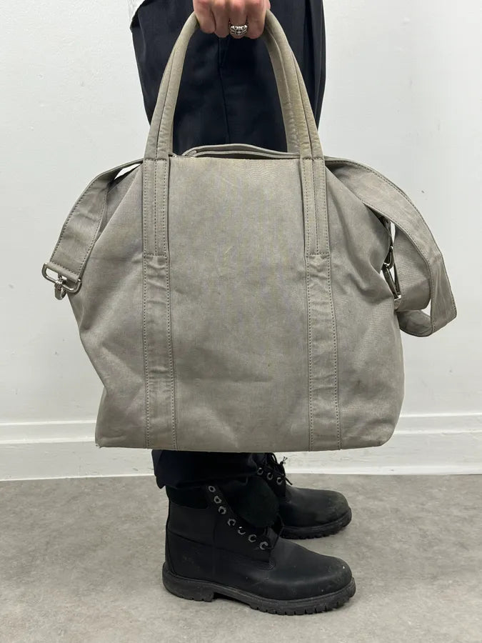 AW2010 Maison Martin Margiela Grey Canvas Handle Shoulder Bag RiKagAO 0