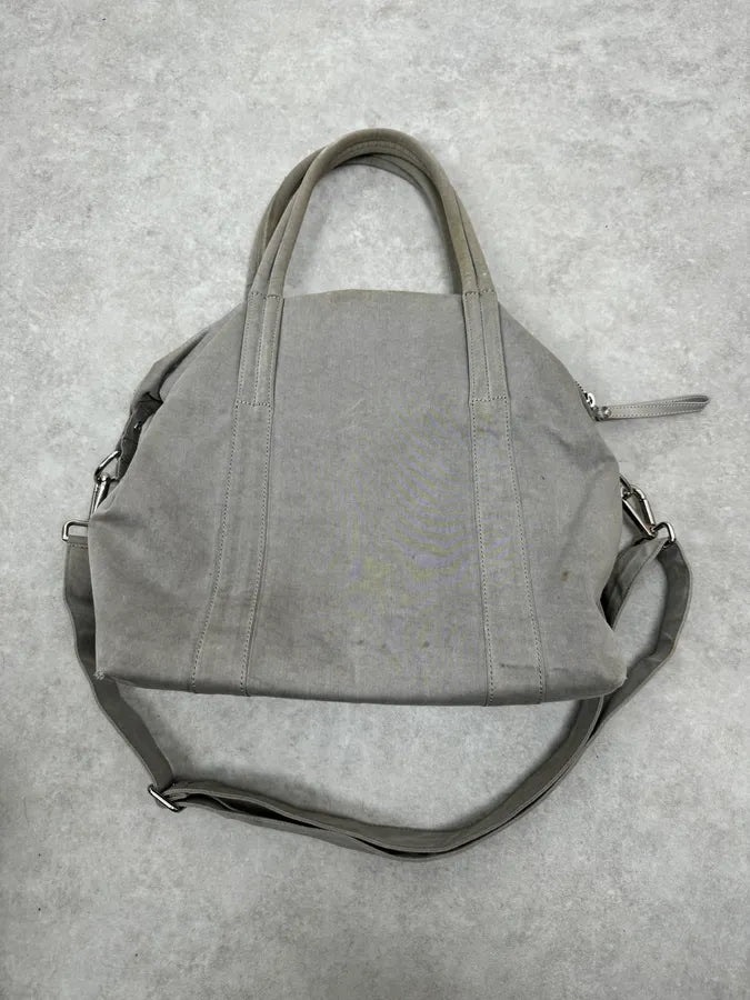 AW2010 Maison Martin Margiela Grey Canvas Handle Shoulder Bag RiKagAO 1