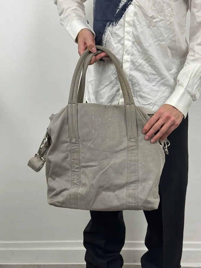 AW2010 Maison Martin Margiela Grey Canvas Handle Shoulder Bag RiKagAO 3