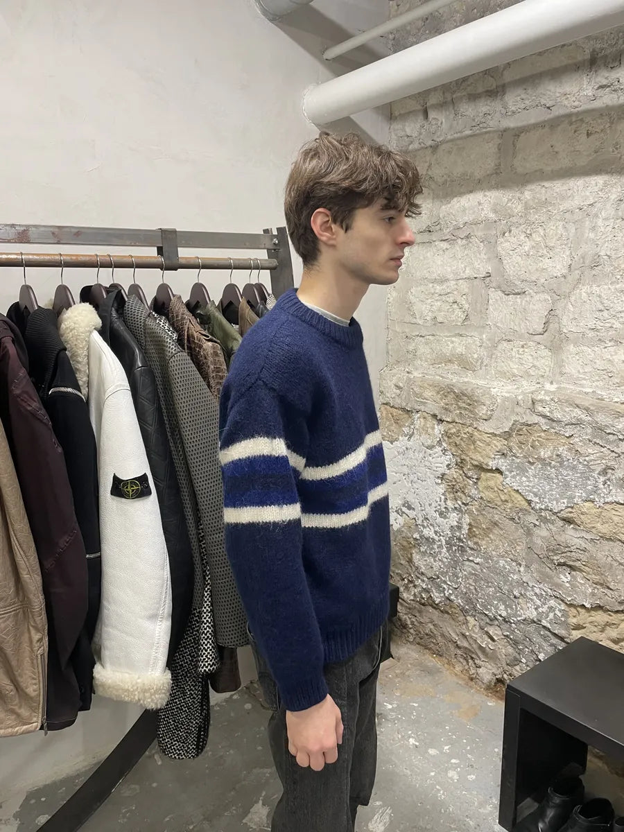AW2010 Prada Alpaga Blue Marine Sweater (S/M) 4