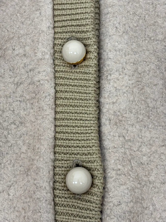 AW2010 Prada Beige Wool Cardigan Jacket zVQdDBV 8