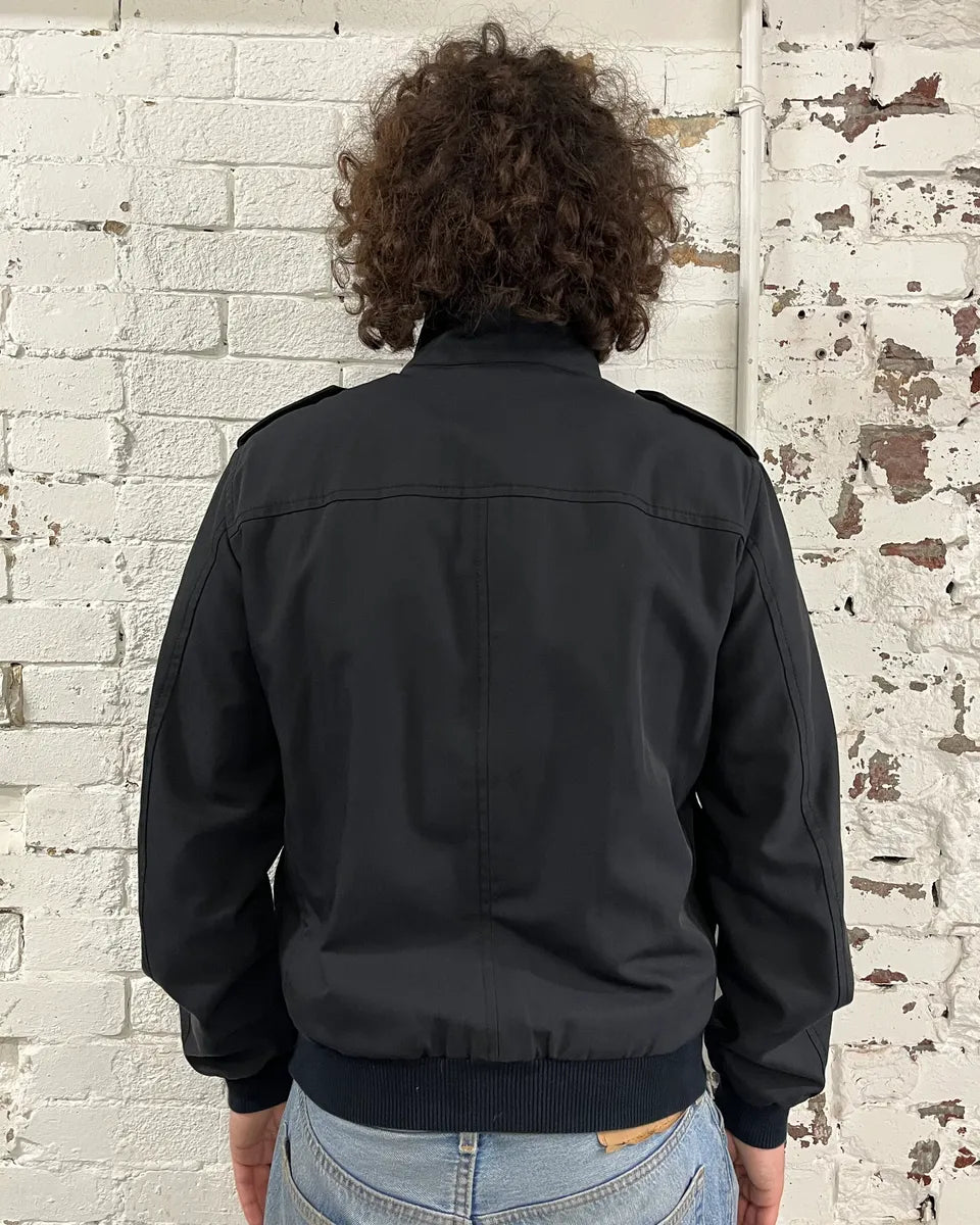 AW2010 Prada Black Multi-Pocket Light Bomber Jacket uwfakct 1