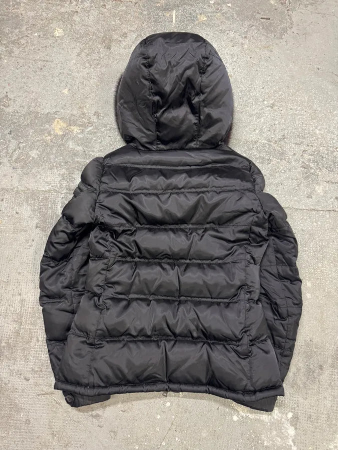 AW2010 Prada Black Puffer Fur Hood Jacket (XS) 5