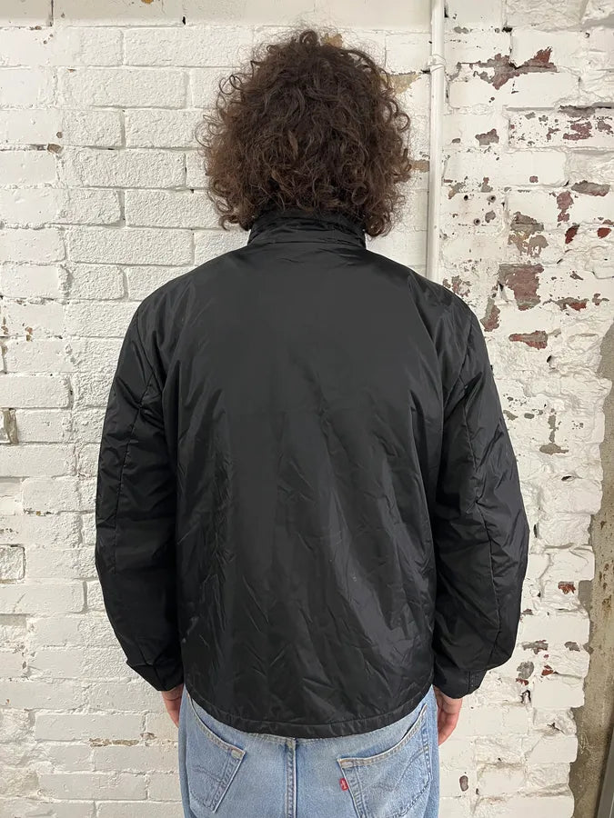 AW2010 Prada Black Pure Black Bomber Jacket Gcllntw 2