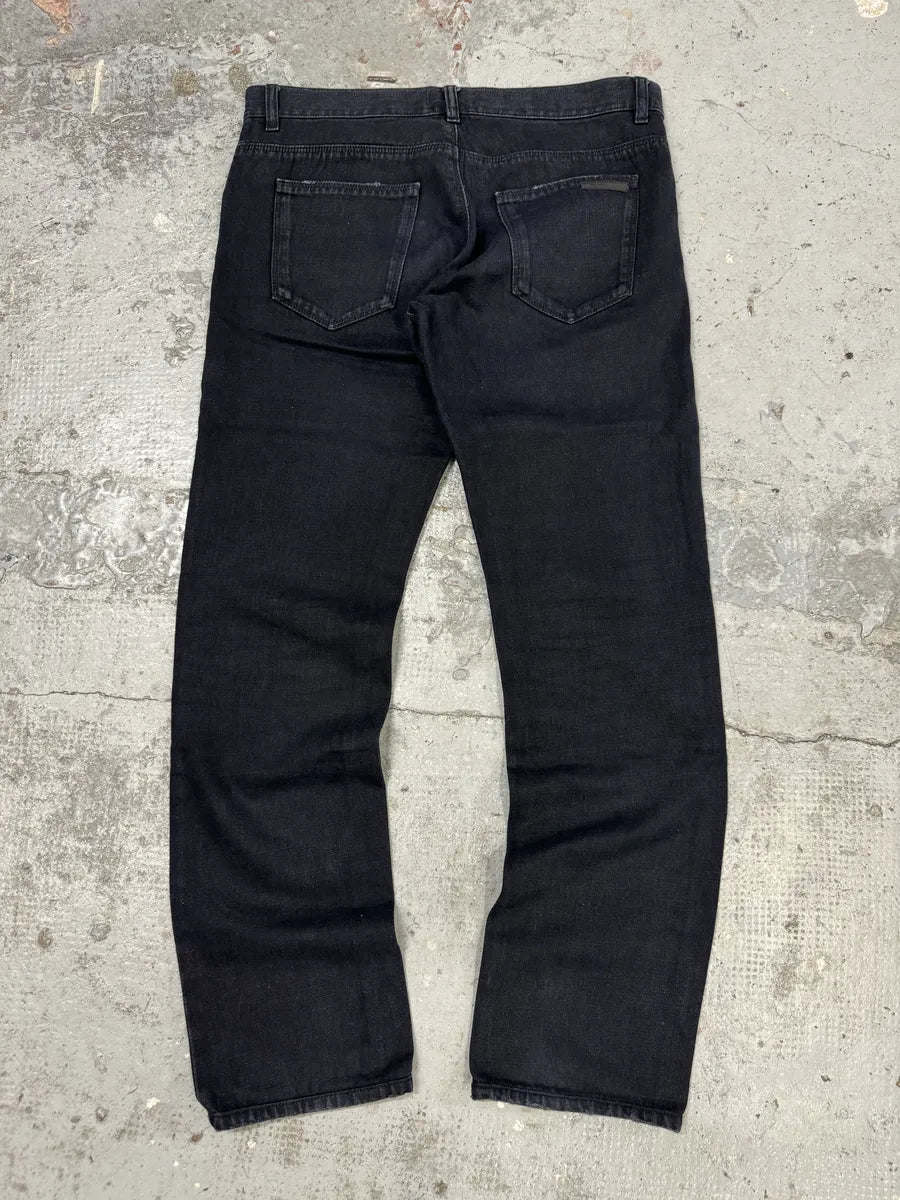 AW2010 Prada Black Straight Denim Jeans  EjJJNMe 0