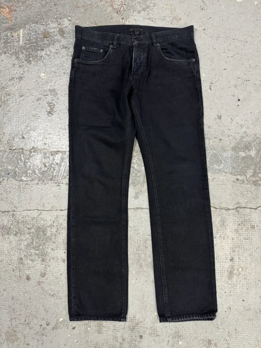 AW2010 Prada Black Straight Denim Jeans  EjJJNMe 1