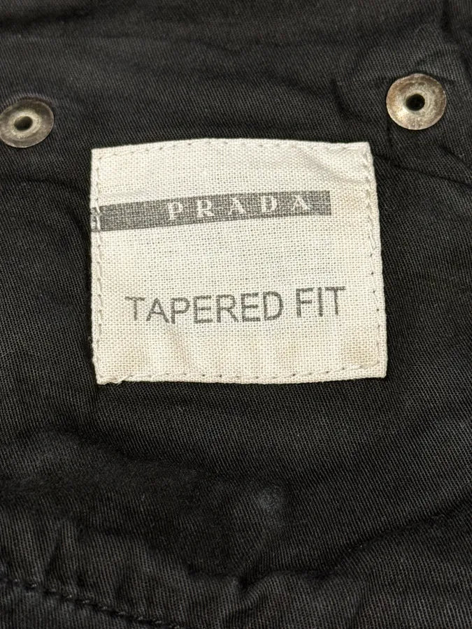 AW2010 Prada Black Washed Tapered Fit Jeans OKjbyfF 6
