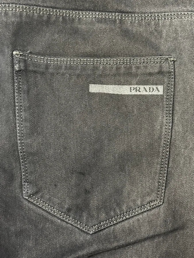 AW2010 Prada Black Washed Tapered Fit Jeans OKjbyfF 7