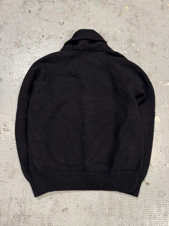 AW2010 Prada Black Wool Buttoned Sweater TiAePwF 3