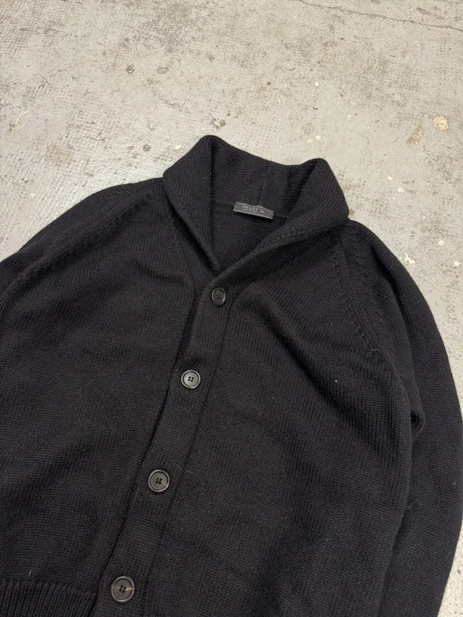 AW2010 Prada Black Wool Buttoned Sweater TiAePwF 4