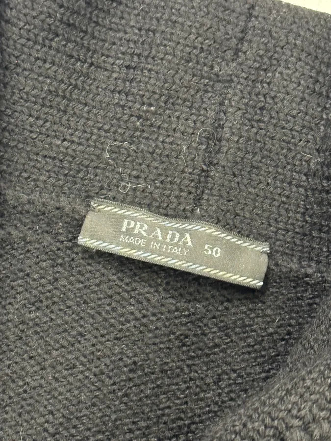 AW2010 Prada Black Wool Buttoned Sweater TiAePwF 5