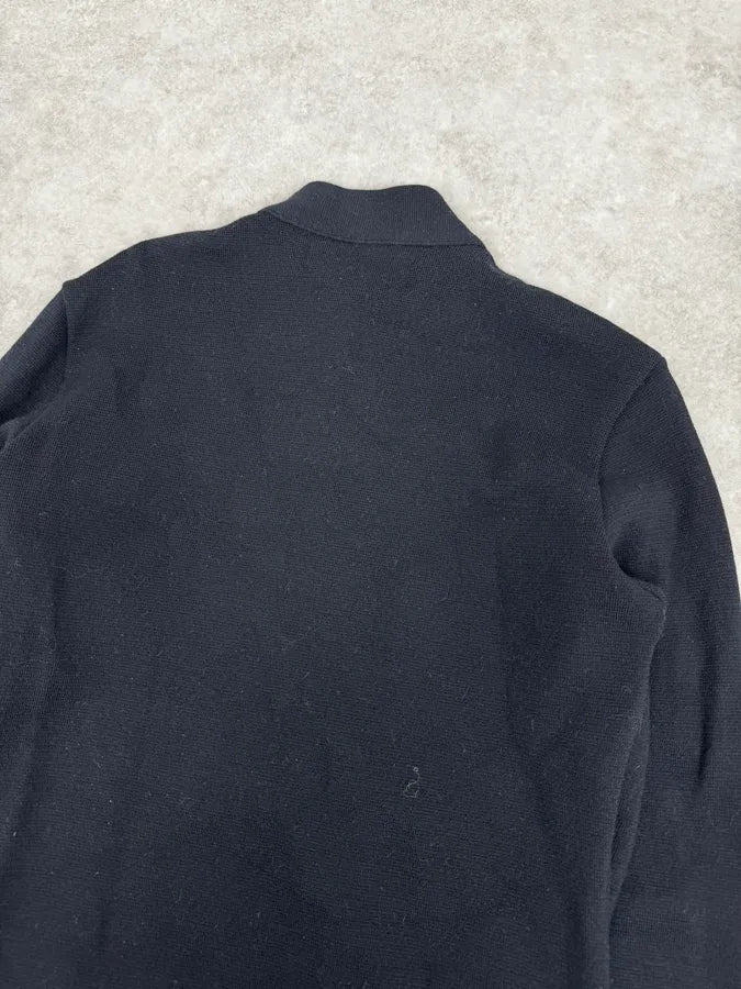AW2010 Prada Black Wool Cozy Zip-up Sweater gBGTcgE 5