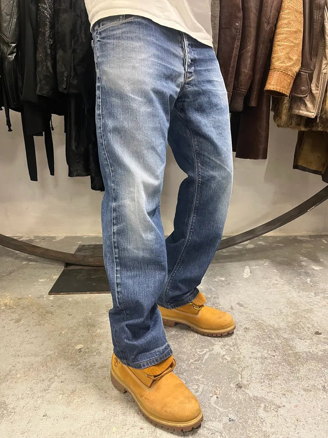 AW2010 Prada Blue Faded Denim Jeans (M/L) pRflpnd 0