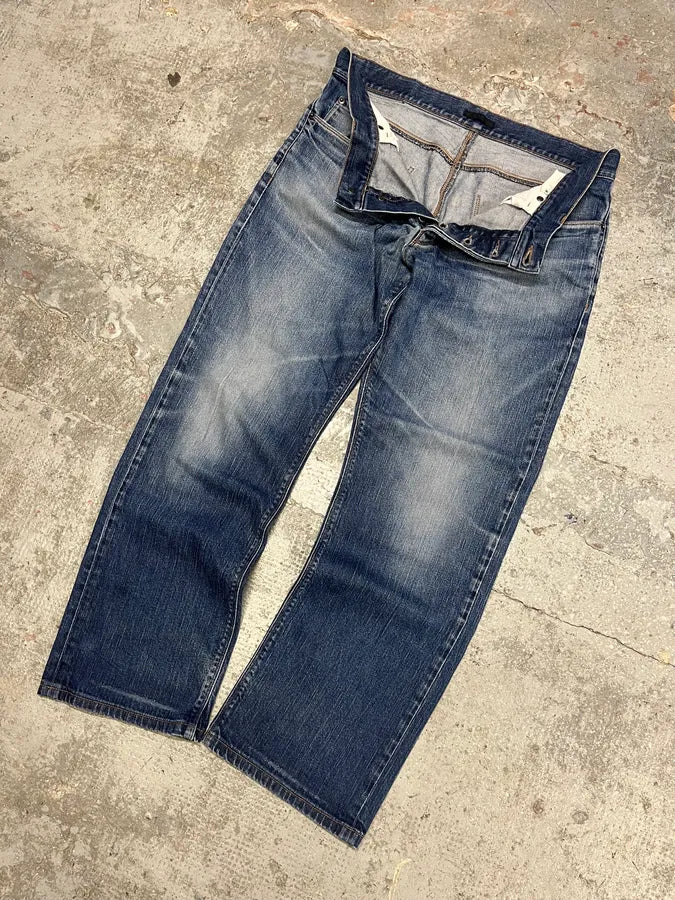 AW2010 Prada Blue Faded Denim Jeans (M/L) pRflpnd 4