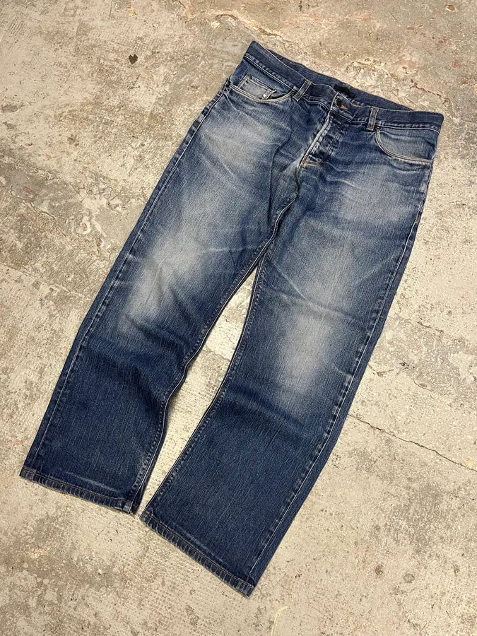 AW2010 Prada Blue Faded Denim Jeans (M/L) pRflpnd 8