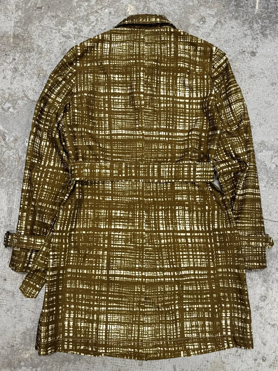 AW2010 Prada Brown Contemporary Elegant Trench Coat (M) cNWaOlb 1