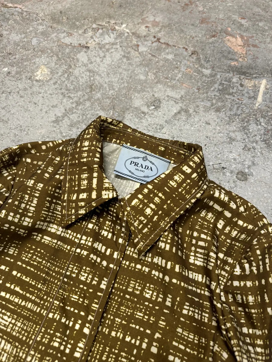 AW2010 Prada Brown Contemporary Elegant Trench Coat (M) cNWaOlb 10