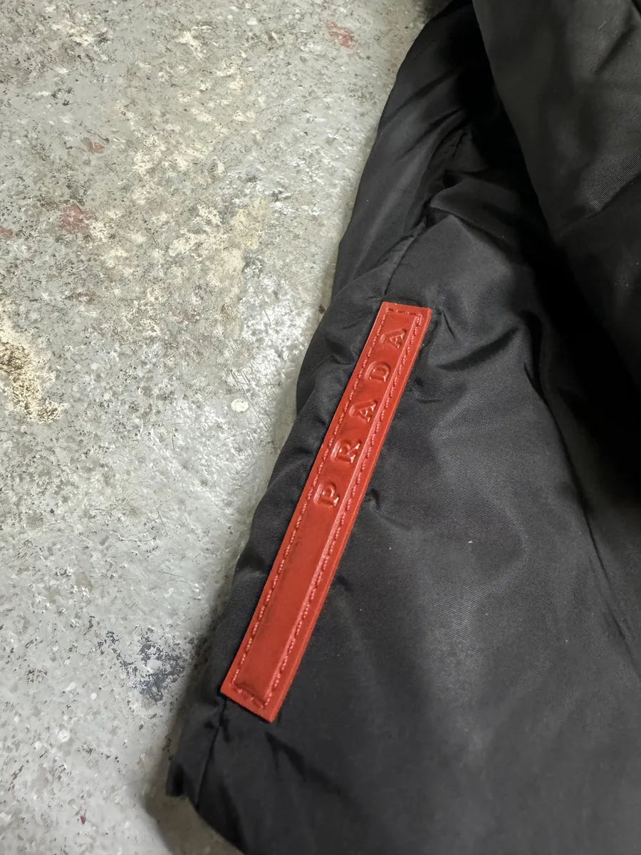 AW2010 Prada Linea Rossa Black Sport Hooded Jacket (L) 6
