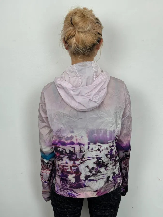 SS2010 Prada Beach Landscape Purple Windbreaker Jacket VneWsxs 3