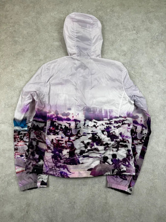 SS2010 Prada Beach Landscape Purple Windbreaker Jacket VneWsxs 1