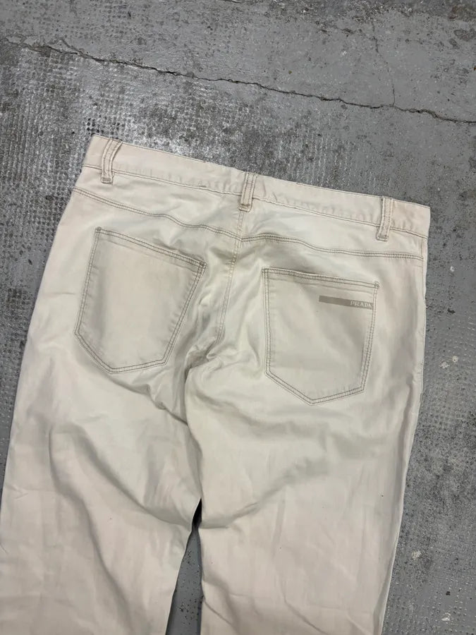 AW2010 Prada White Slim Jeans HAeMVda 6