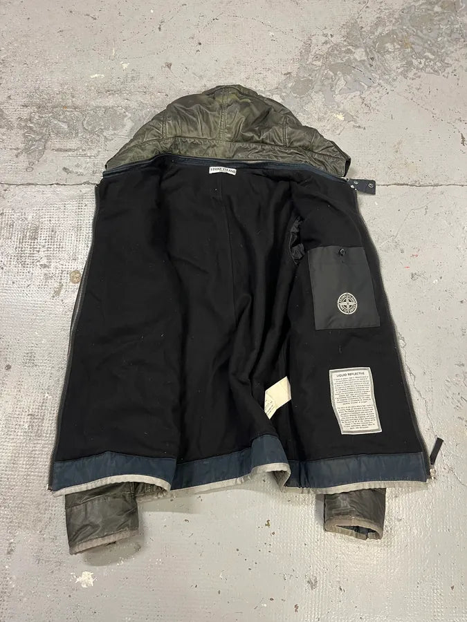 AW2010 Stone Island Obscure Shadow Liquid Reflective Bomber Jacket JShYGga 11