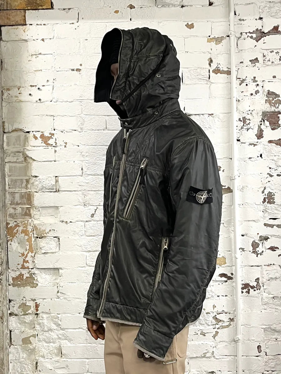 AW2010 Stone Island Obscure Shadow Liquid Reflective Bomber Jacket JShYGga 2