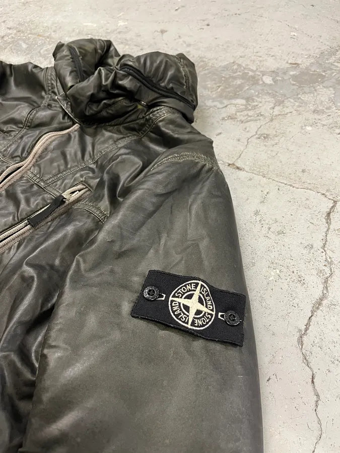 AW2010 Stone Island Obscure Shadow Liquid Reflective Bomber Jacket JShYGga 5