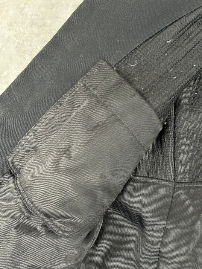 AW2010 Yves Saint Laurent Classy Officer Buttoned Black Long Wool Coat BtWRhJV 9