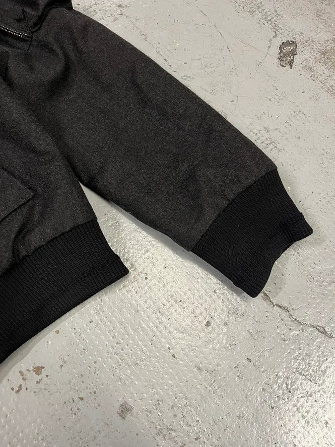 AW2010 Yves Saint Laurent Hidden & Detachable Hood Black Wool Jacket ejpIoht 6