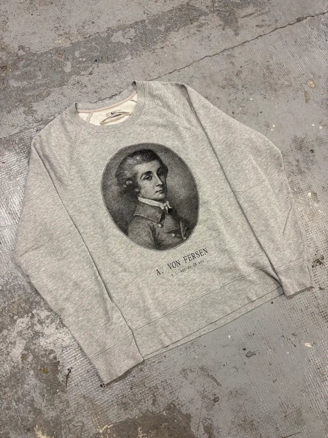 AW2011 Acne Studios College Persen Litterature Grey Sweater tKawdNt 3