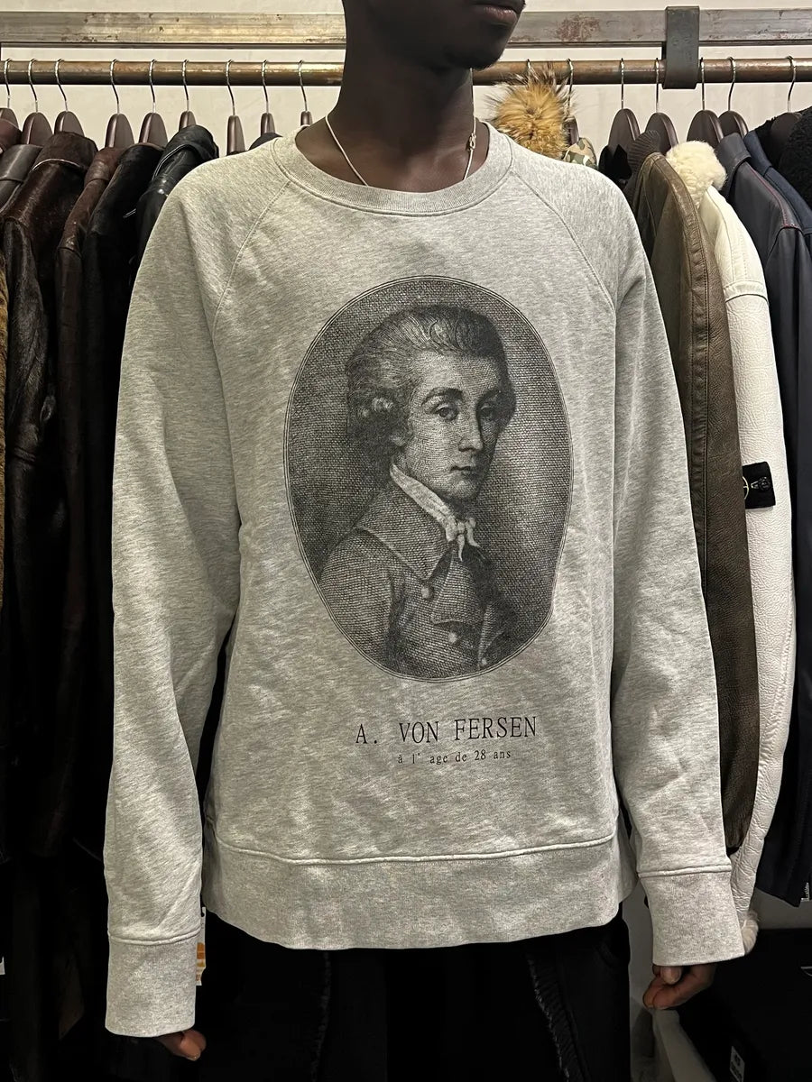 AW2011 Acne Studios College Persen Litterature Grey Sweater tKawdNt 1