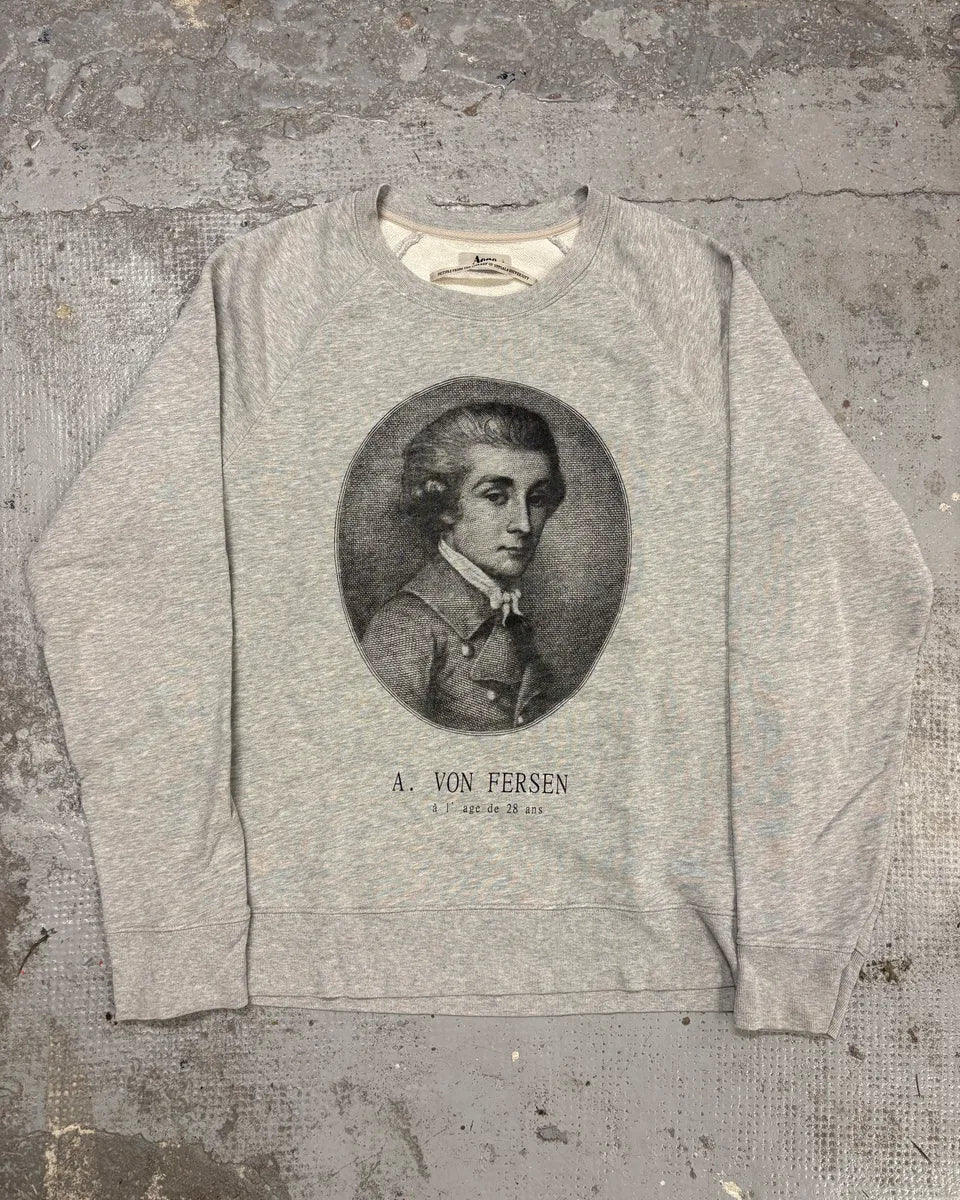 AW2011 Acne Studios College Persen Litterature Grey Sweater tKawdNt 0