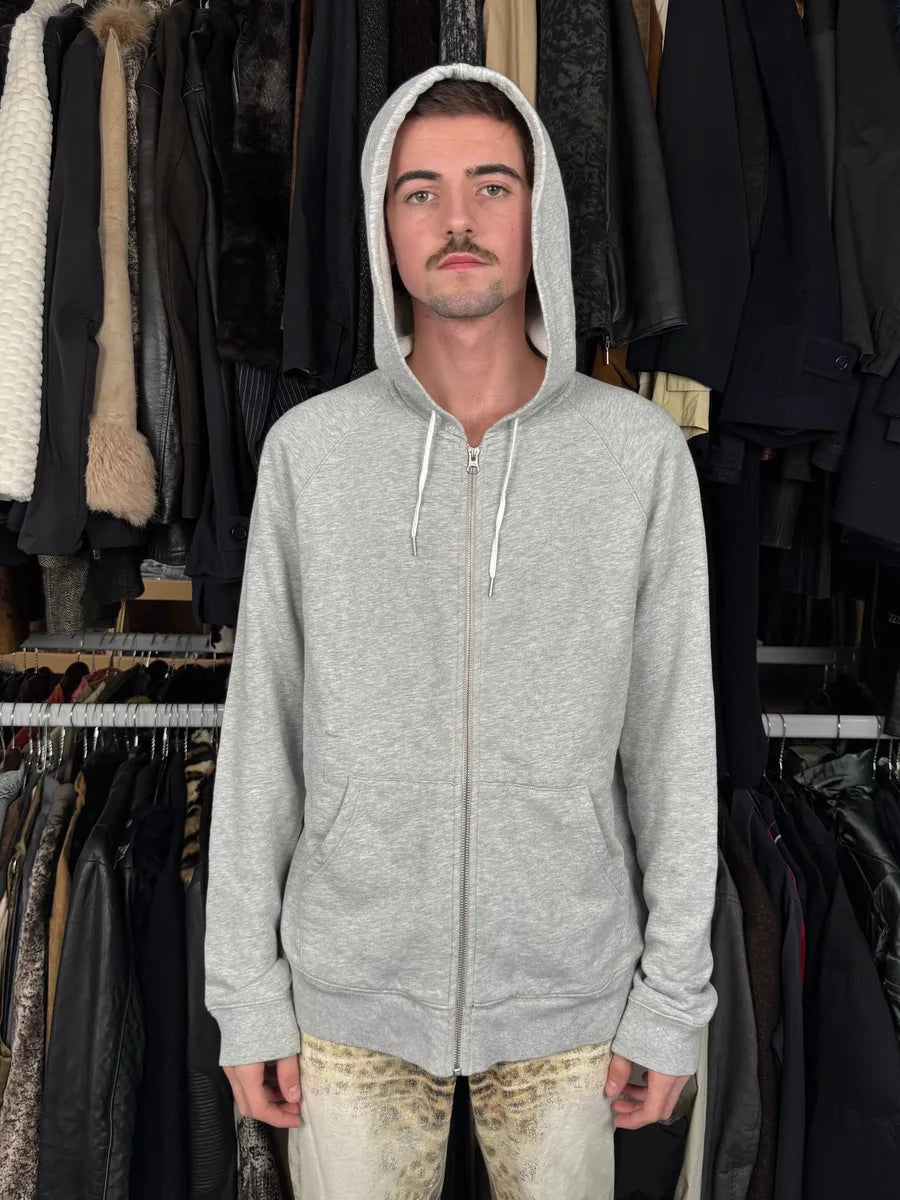 AW2011 Acne Studios Grey Minimalist Zip-up Hoodie OWJRfeG 1