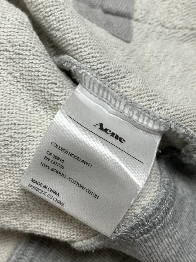 AW2011 Acne Studios Grey Minimalist Zip-up Hoodie OWJRfeG 9