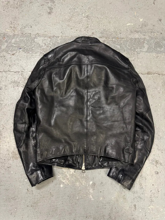 AW2011 Acne Studios Padded Multi Zips Biker Calf Leather Jacket kRELSDF 3