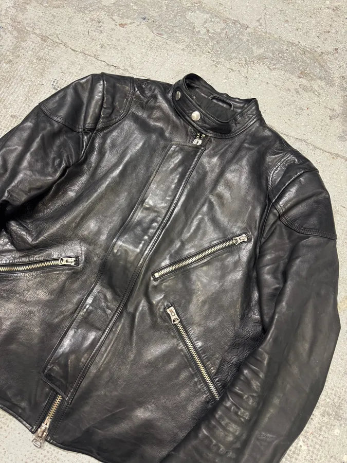 AW2011 Acne Studios Padded Multi Zips Biker Calf Leather Jacket kRELSDF 4