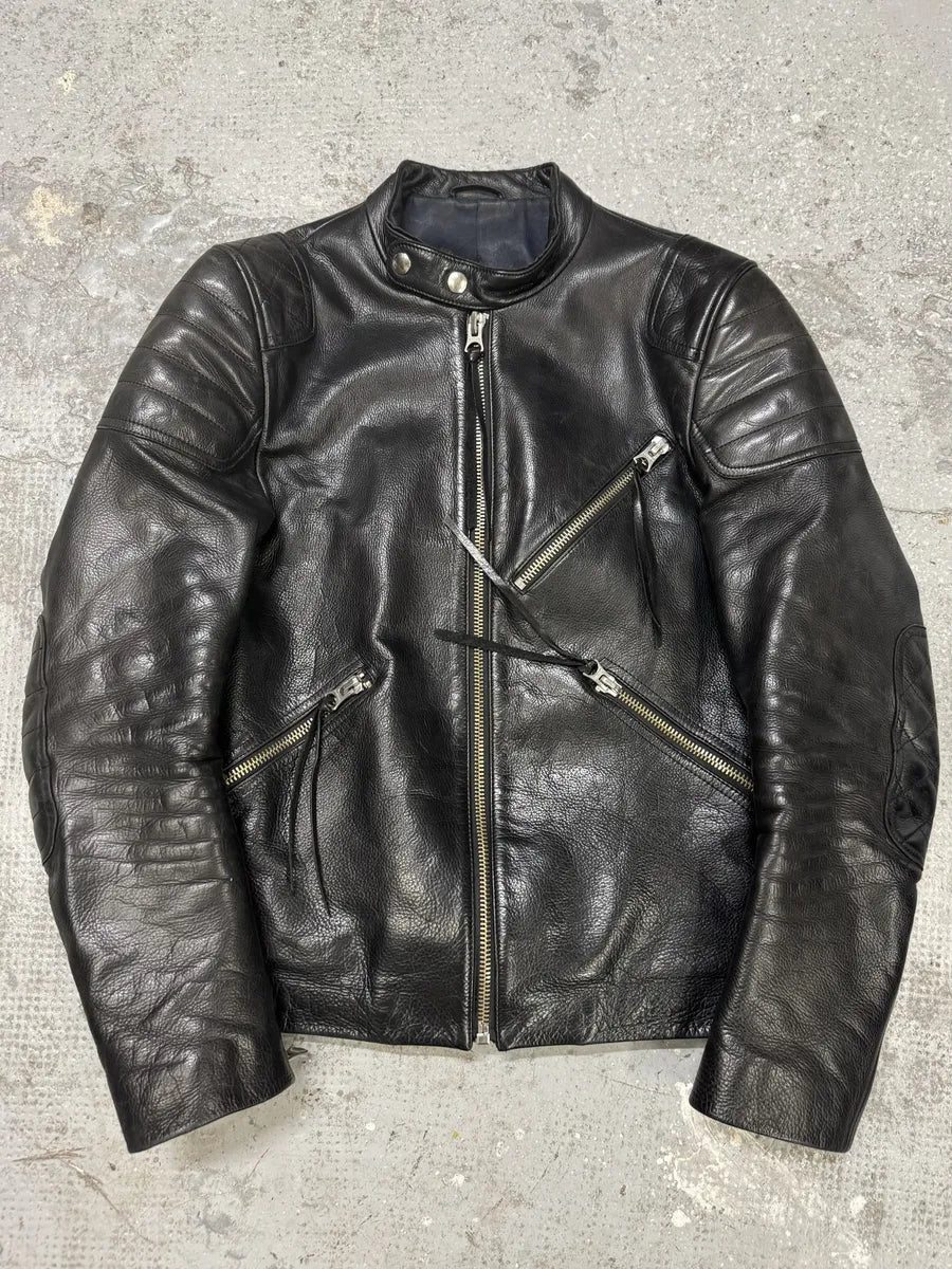 AW2011 Acne Studios Padded Multi Zips Biker Calf Leather Jacket xmADGYM 0