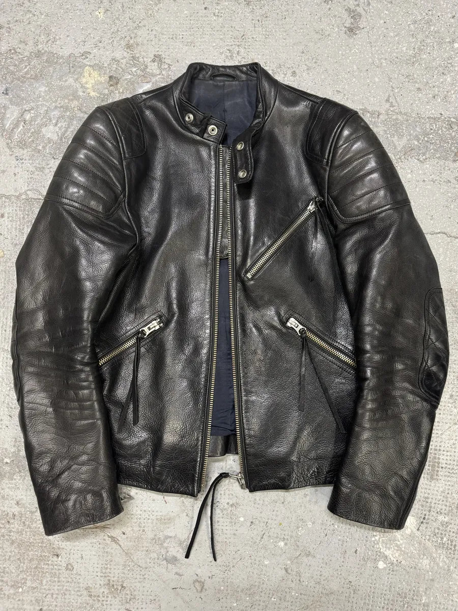 AW2011 Acne Studios Padded Multi Zips Biker Calf Leather Jacket xmADGYM 4