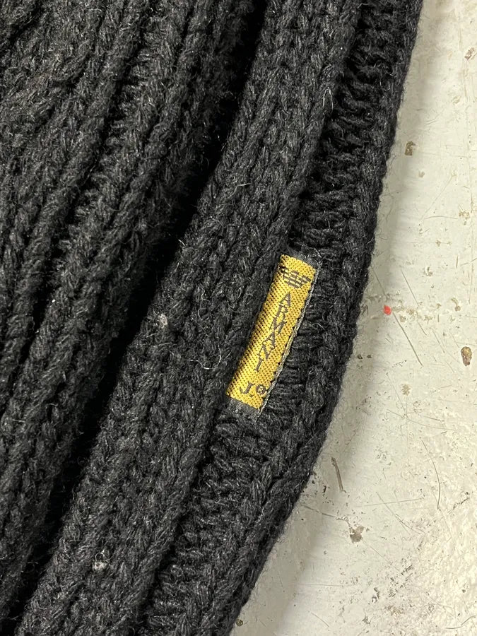 AW2011 Armani Black Wool Zip-up Sweater TMYbRSB 10