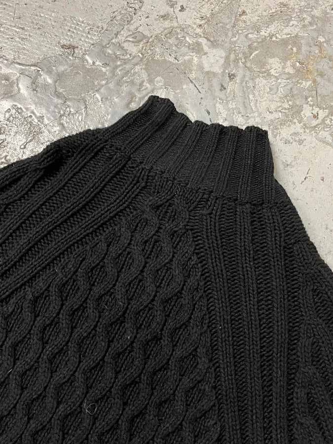 AW2011 Armani Black Wool Zip-up Sweater TMYbRSB 6