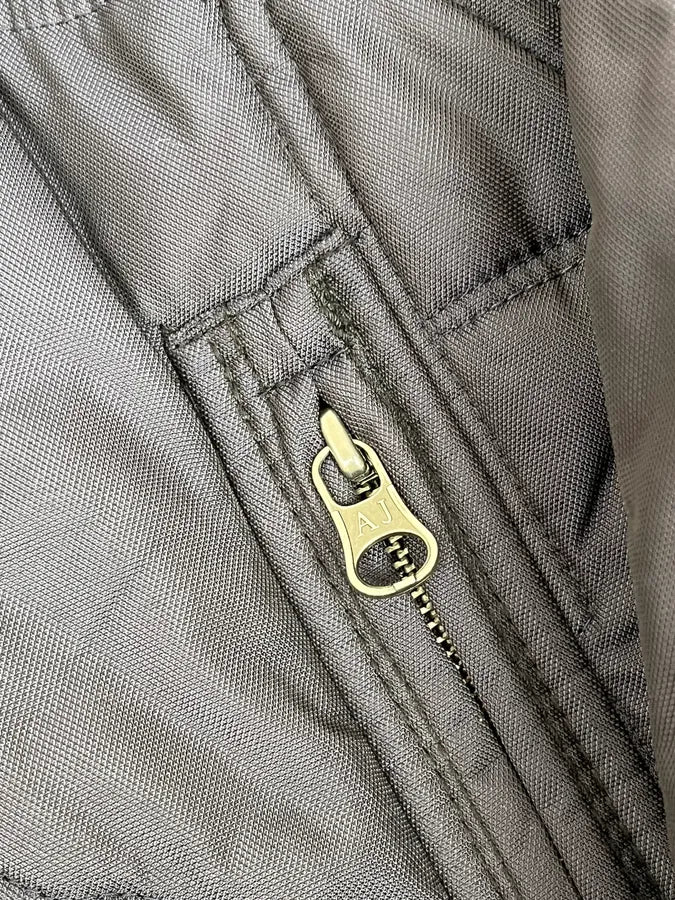 AW2011 Armani Navy AJ Embossed Propaganda Bomber Jacket WgqInzv 7