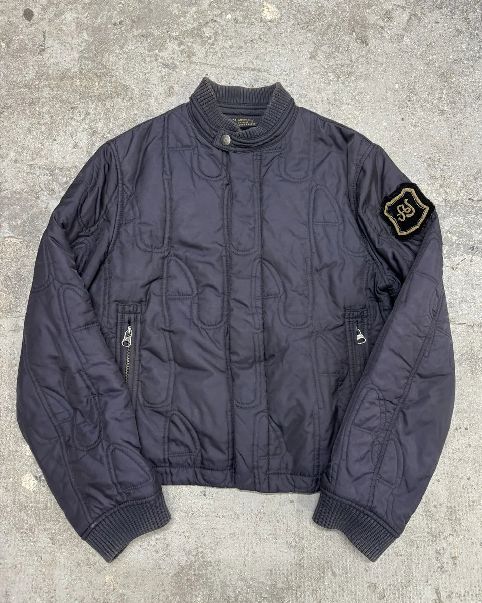 AW2011 Armani Navy Quilted Bomber Jacket YWEcrDR 2