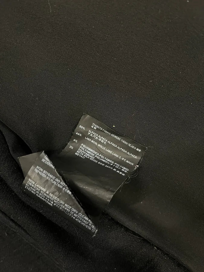 AW2011 Balenciaga Fur Black Wool Jacket fUYERuU 10