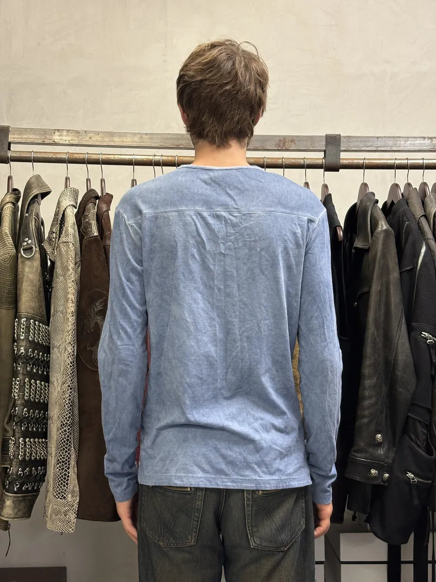 AW2011 Cavalli Blue Military Abstract Longsleeves OiteGzu 2